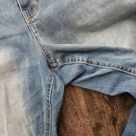 Maurices Mid Rise Slim Boot Raw Hem Jeans - Picture 2 of 3